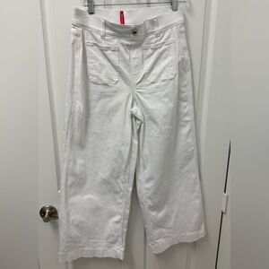 SPANX Women's Flare White Ankle Jeans